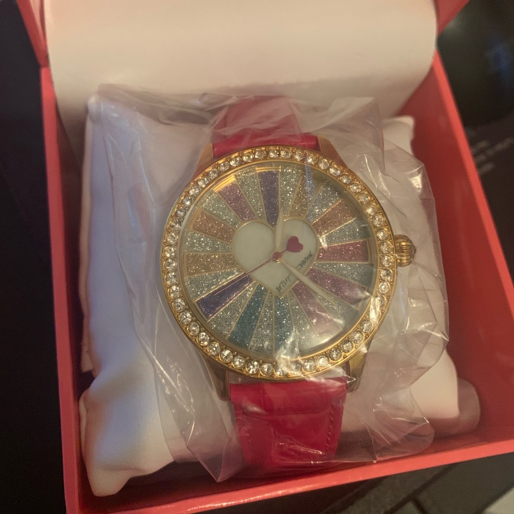 Betsey Johnson Bursting Hearts Watch